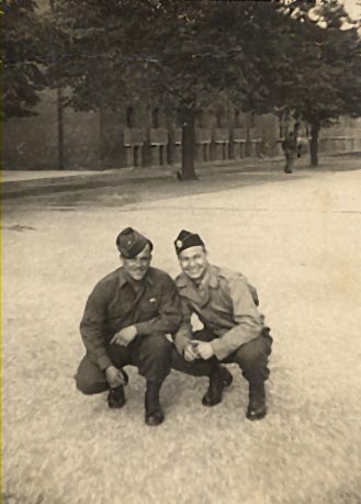 Left to right - unknown trooper and Ronald Wynn